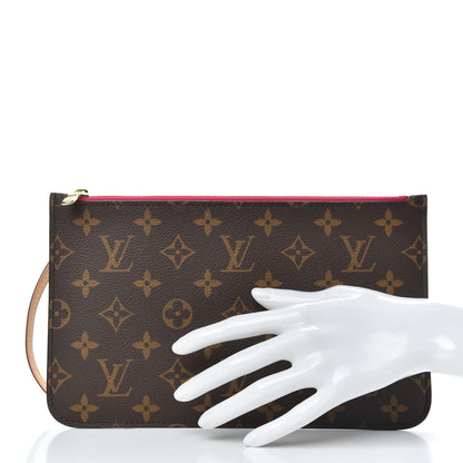 Louis Vuitton Monogram Neverfull MM GM Pochette Pivoine 2 of 9