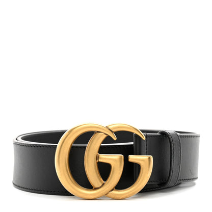 Gucci Calfskin Double G 40mm Belt 85 34 Black 1 of 9