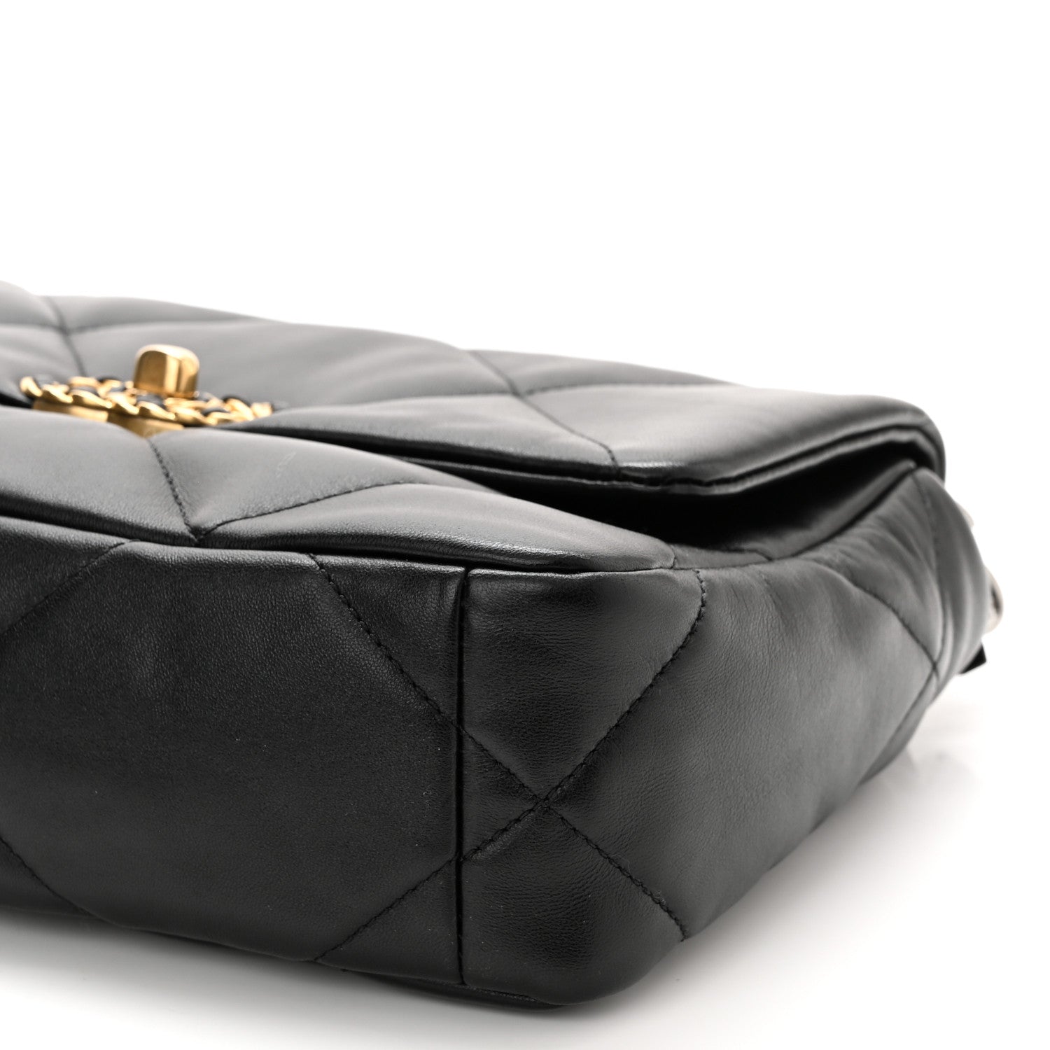 Chanel Lambskin Quilted Medium Chanel 19 Flap Black 10 of 10