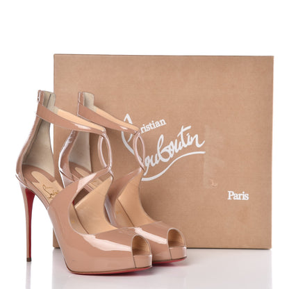 Christian Louboutin Patent Rosie 120 Pumps 39 Nude 12 of 12