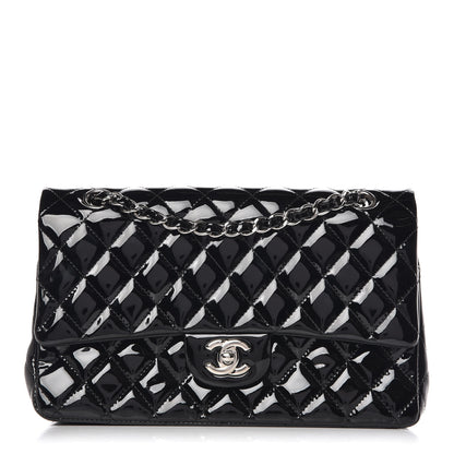 Chanel Patent Quilted Medium Double Flap Black 1 of 17