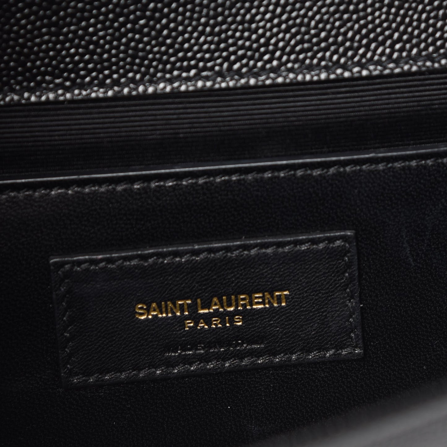 Grain De Poudre Monogram Cassandre Clutch Black