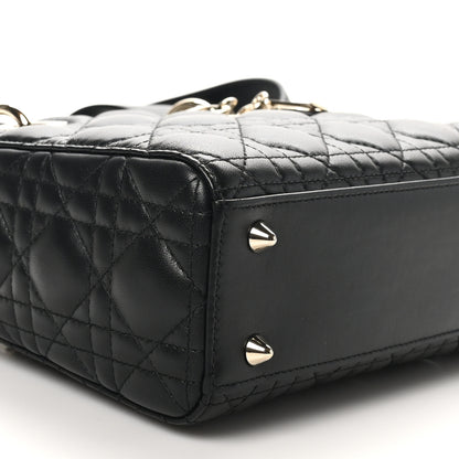 Christian Dior Lambskin Cannage Small My ABCDior Lady Dior Black 9 of 10