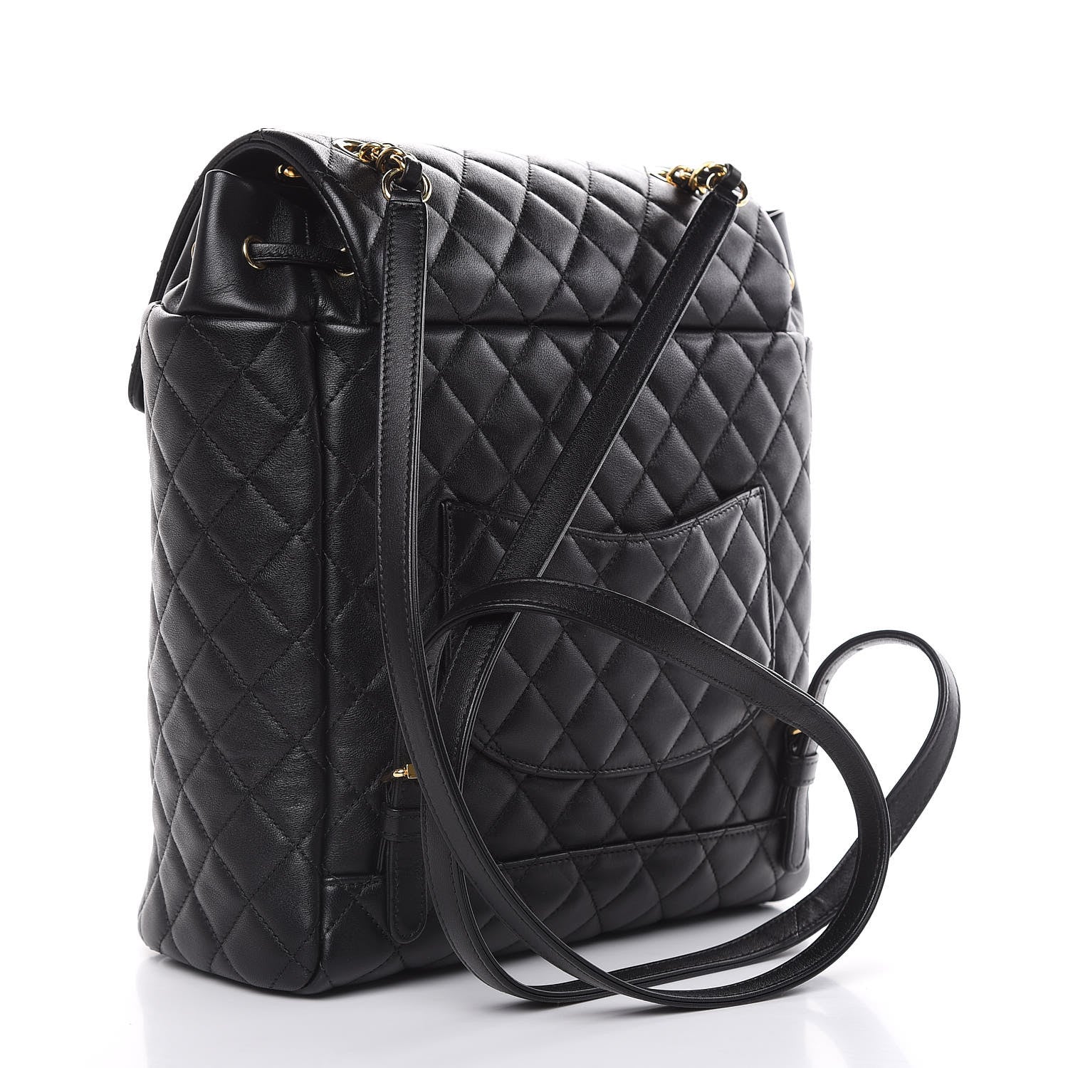 Chanel Lambskin Quilted Large Urban Spirit Backpack Black 3 of 10