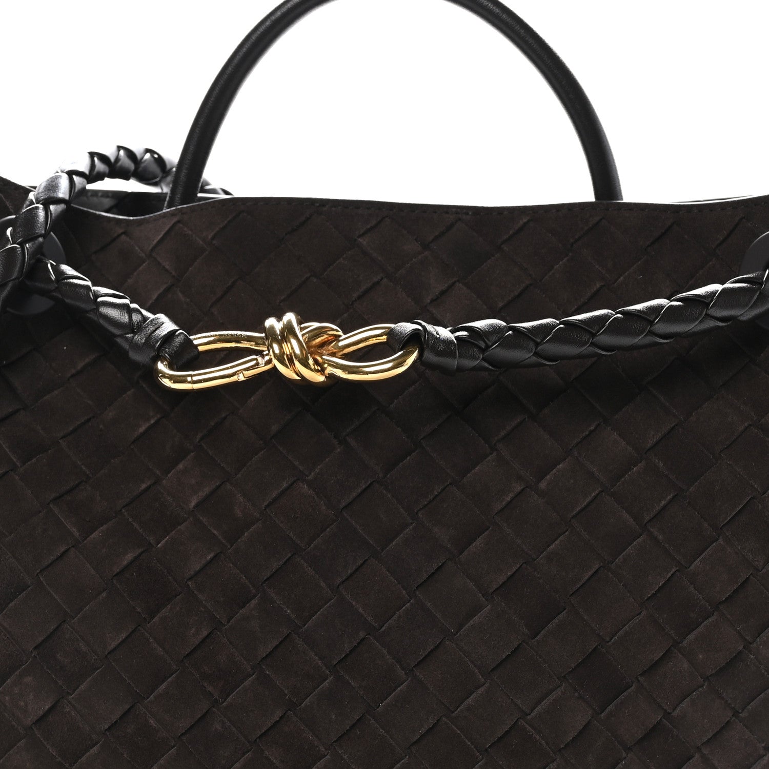 Bottega Veneta Suede Intrecciato Medium Andiamo Shoulder Bag Fondant 7 of 9