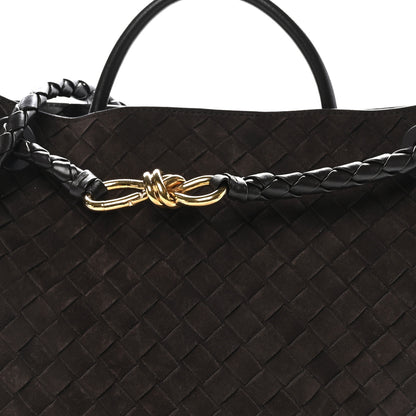Bottega Veneta Suede Intrecciato Medium Andiamo Shoulder Bag Fondant 7 of 9