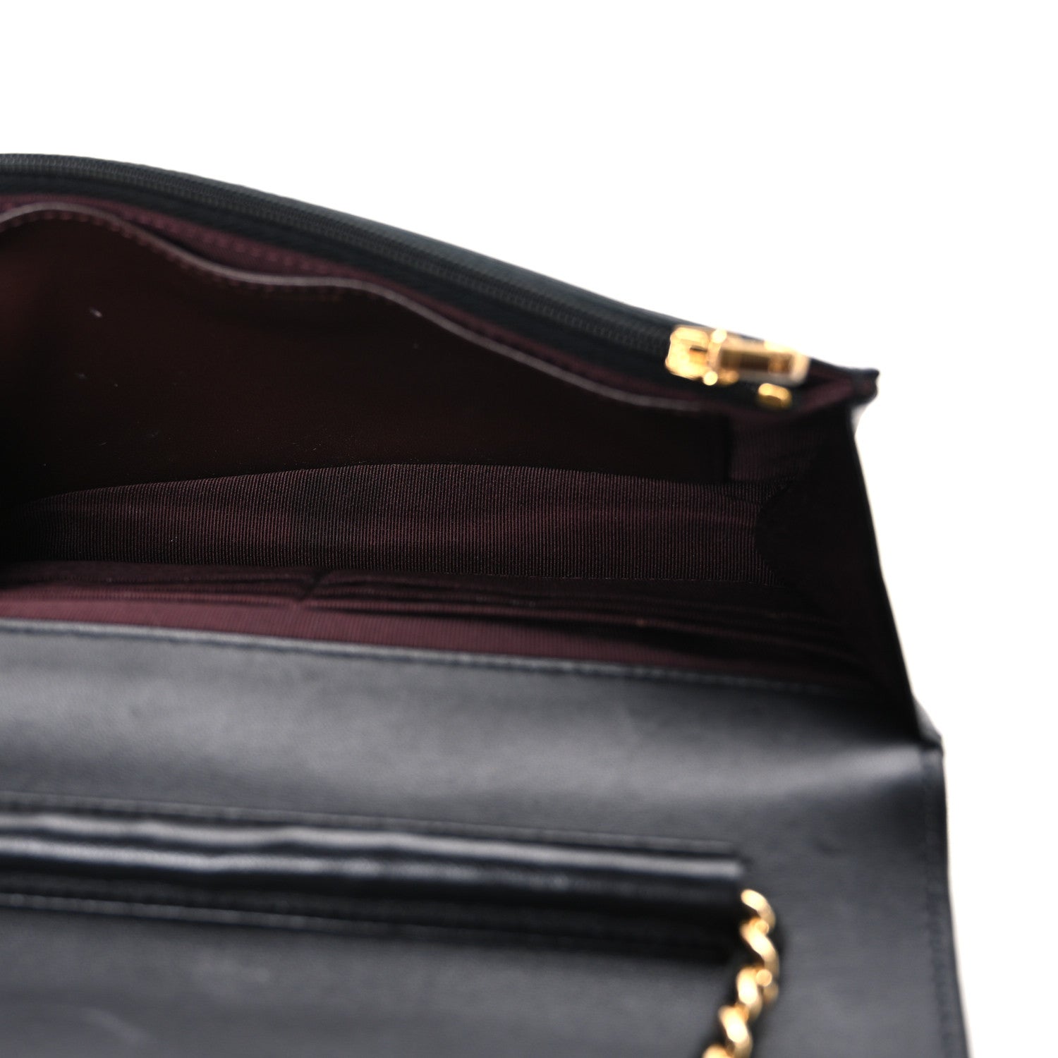 Chanel Lambskin Quilted Wallet On Chain WOC Black 5 of 11