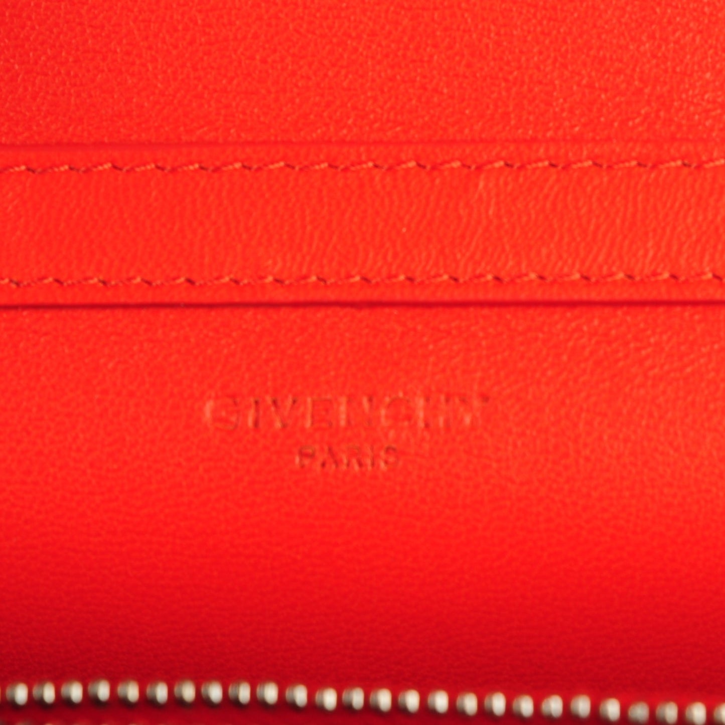 Sugar Goatskin Pandora Chain Wallet Bright Orange