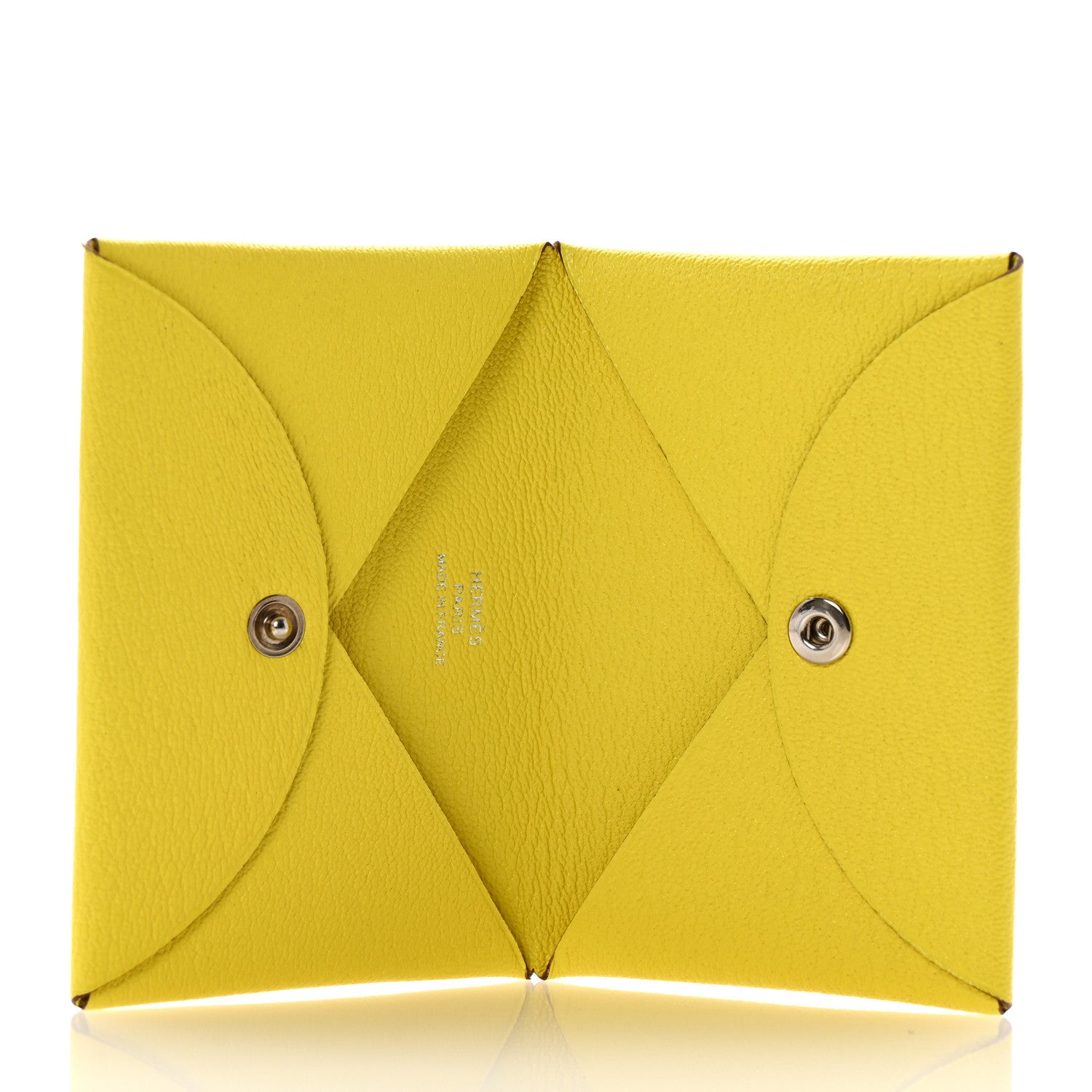 Hermes Chevre Mysore Calvi Card Case Lime 5 of 7