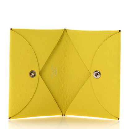 Hermes Chevre Mysore Calvi Card Case Lime 5 of 7