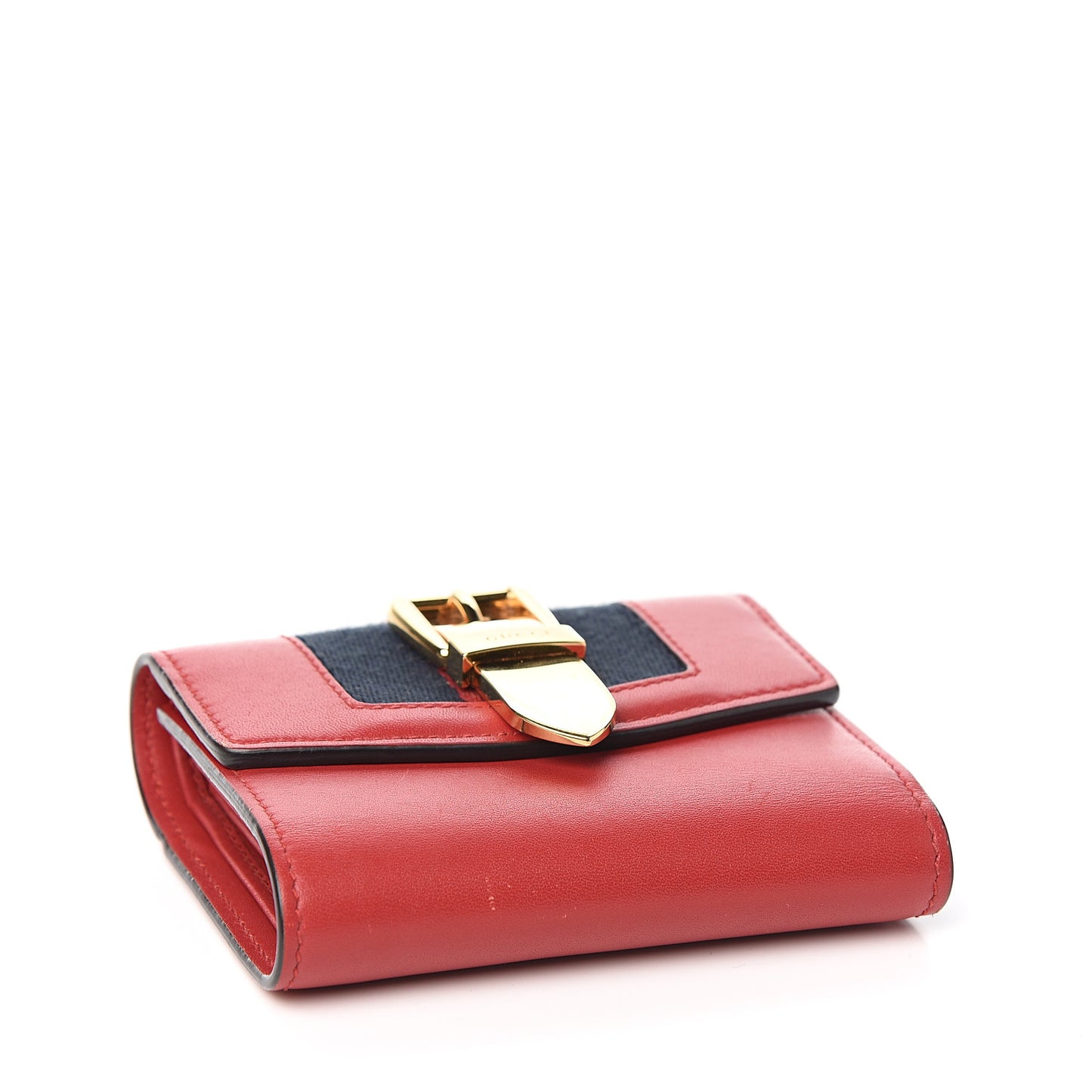 Calfskin Sylvie Wallet Hibiscus Red