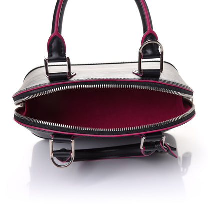 Louis Vuitton Epi Alma BB Black Hot Pink 5 of 11