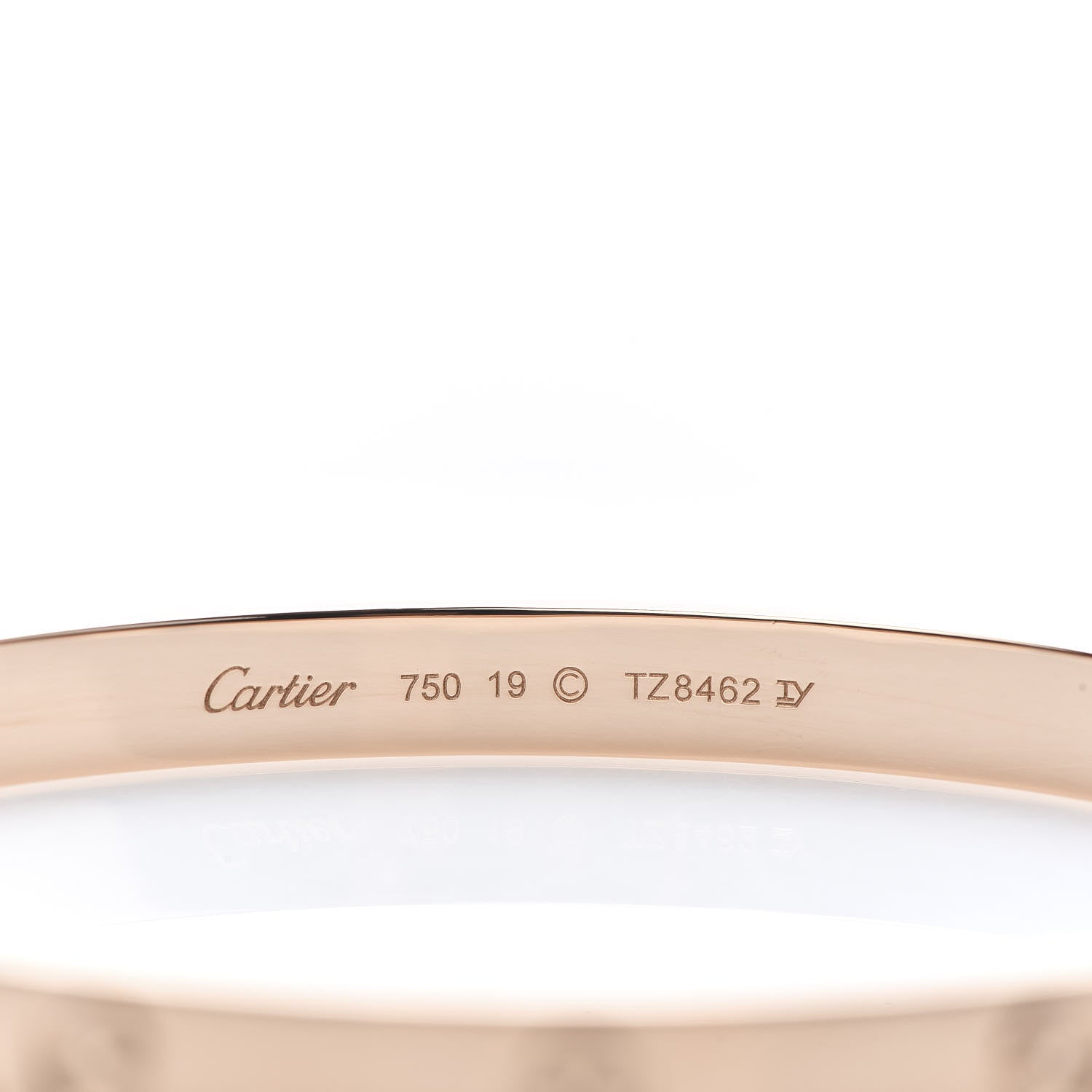 Cartier 18K Pink Gold LOVE Bracelet 19 4 of 6