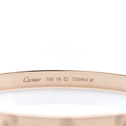 Cartier 18K Pink Gold LOVE Bracelet 19 4 of 6