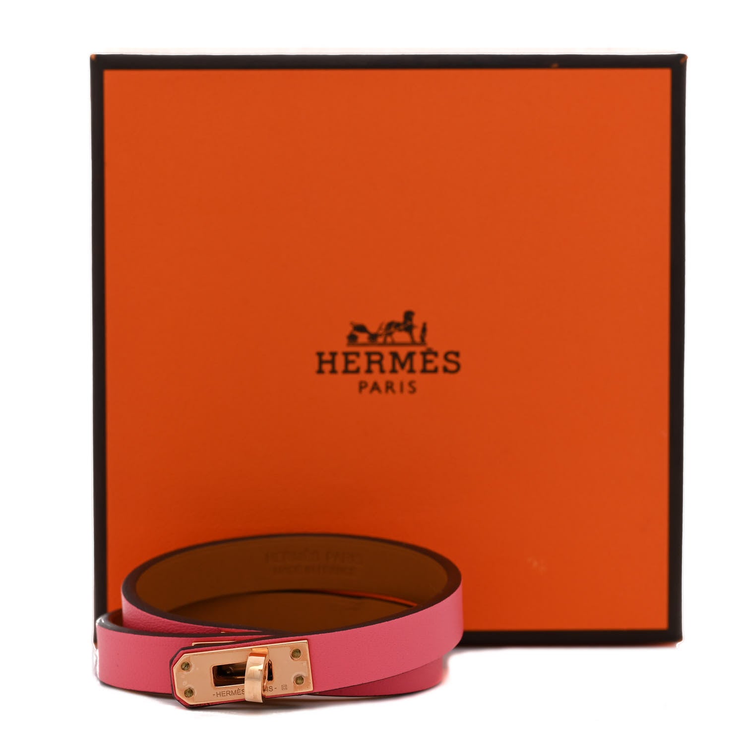 Hermes Swift Mini Kelly Double Tour Bracelet T2 Rose Azalee 6 of 6