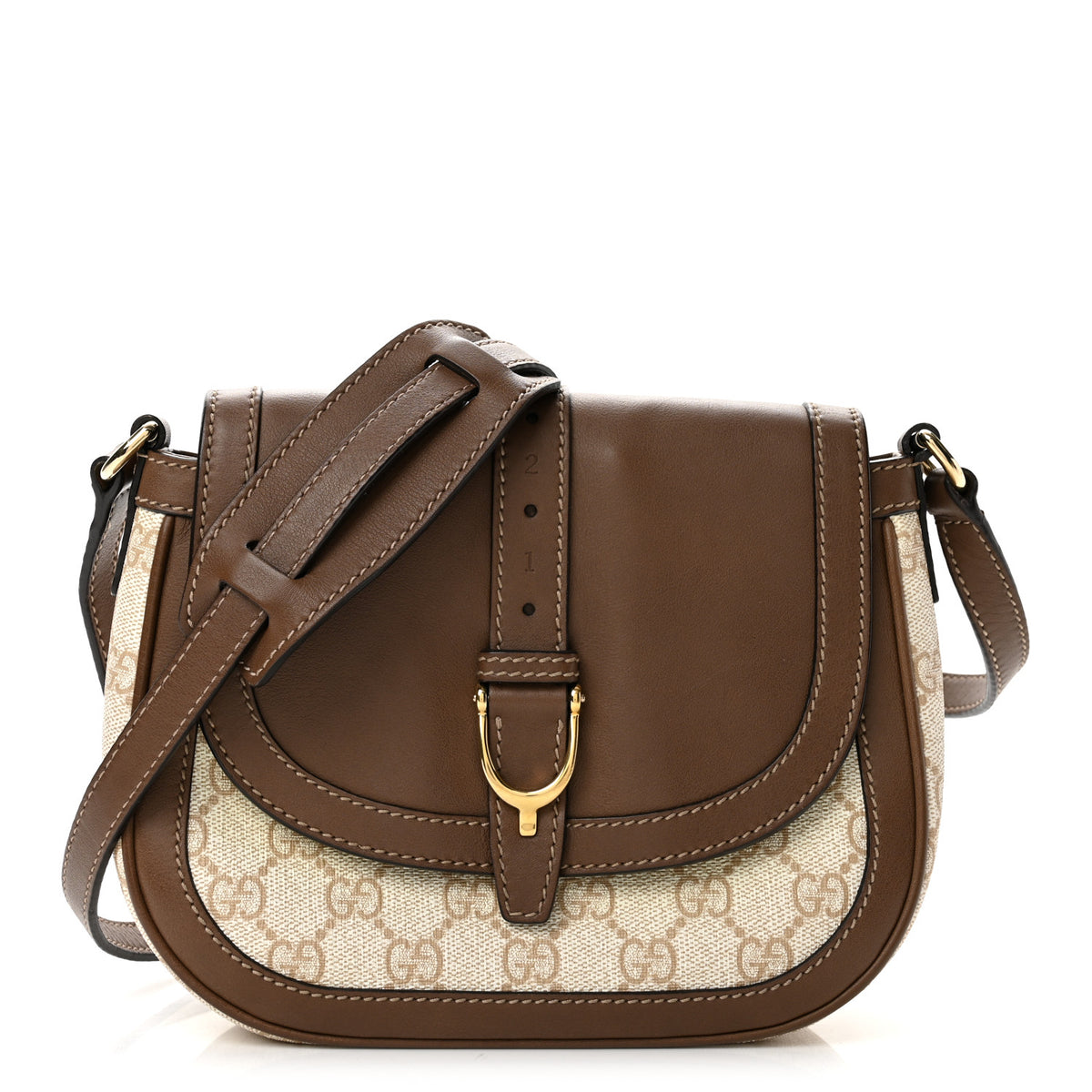 Gucci GG Supreme Monogram Small Nice Messenger Bag Brown 1 of 14