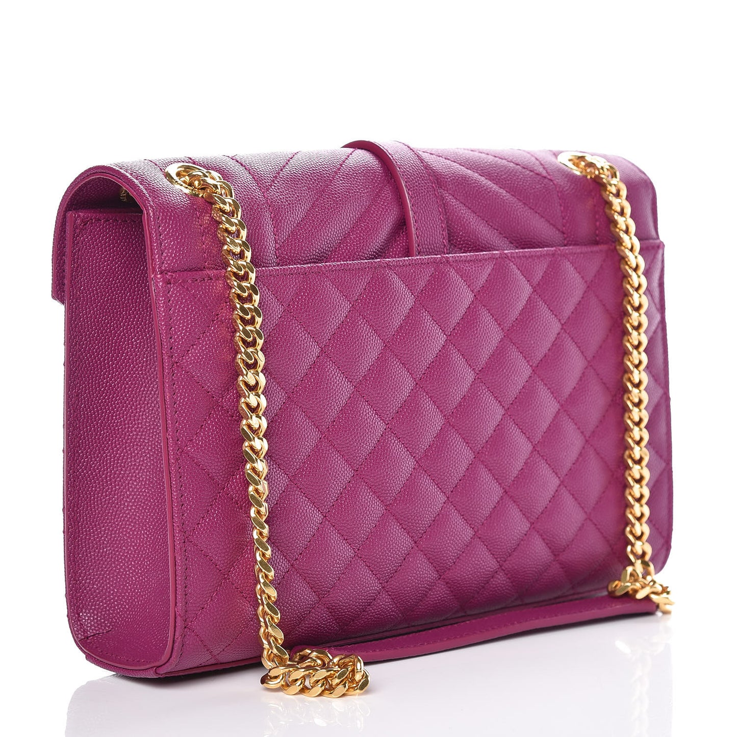 Grain De Poudre Medium Tri-Quilt Monogram Satchel Purple