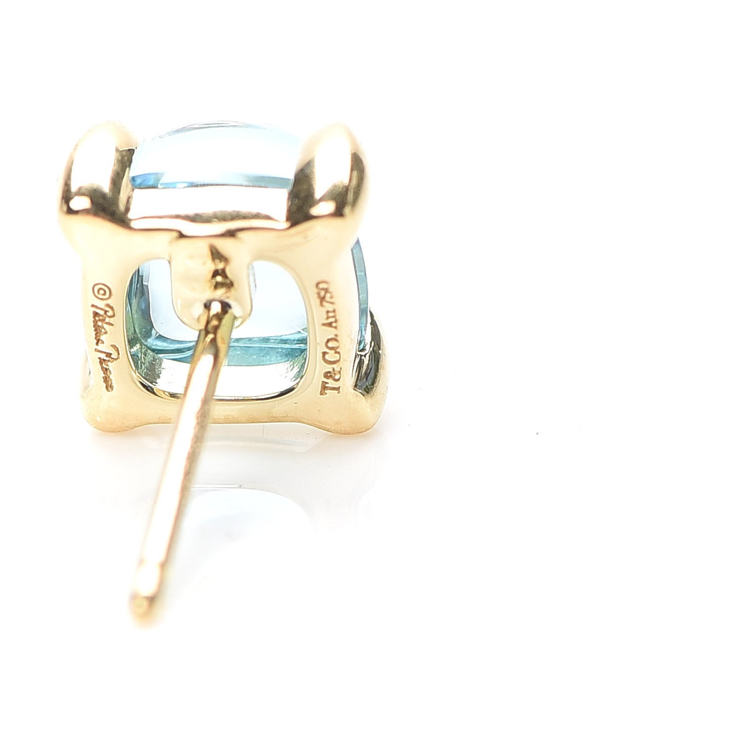 18K Yellow Gold Blue Topaz Paloma Picasso Sugar Stacks Earrings
