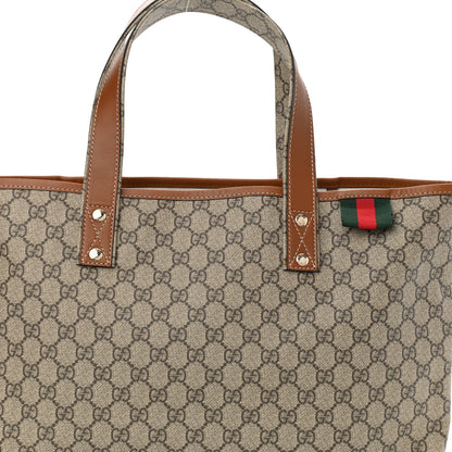 Gucci GG Plus Monogram Medium Signature Web Loop Tote Brown 8 of 10