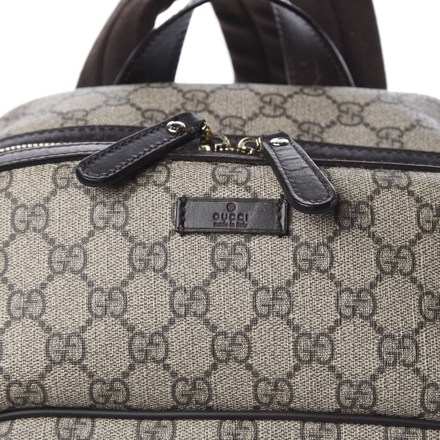 Gucci GG Supreme Monogram Large Day Backpack Brown 9 of 9