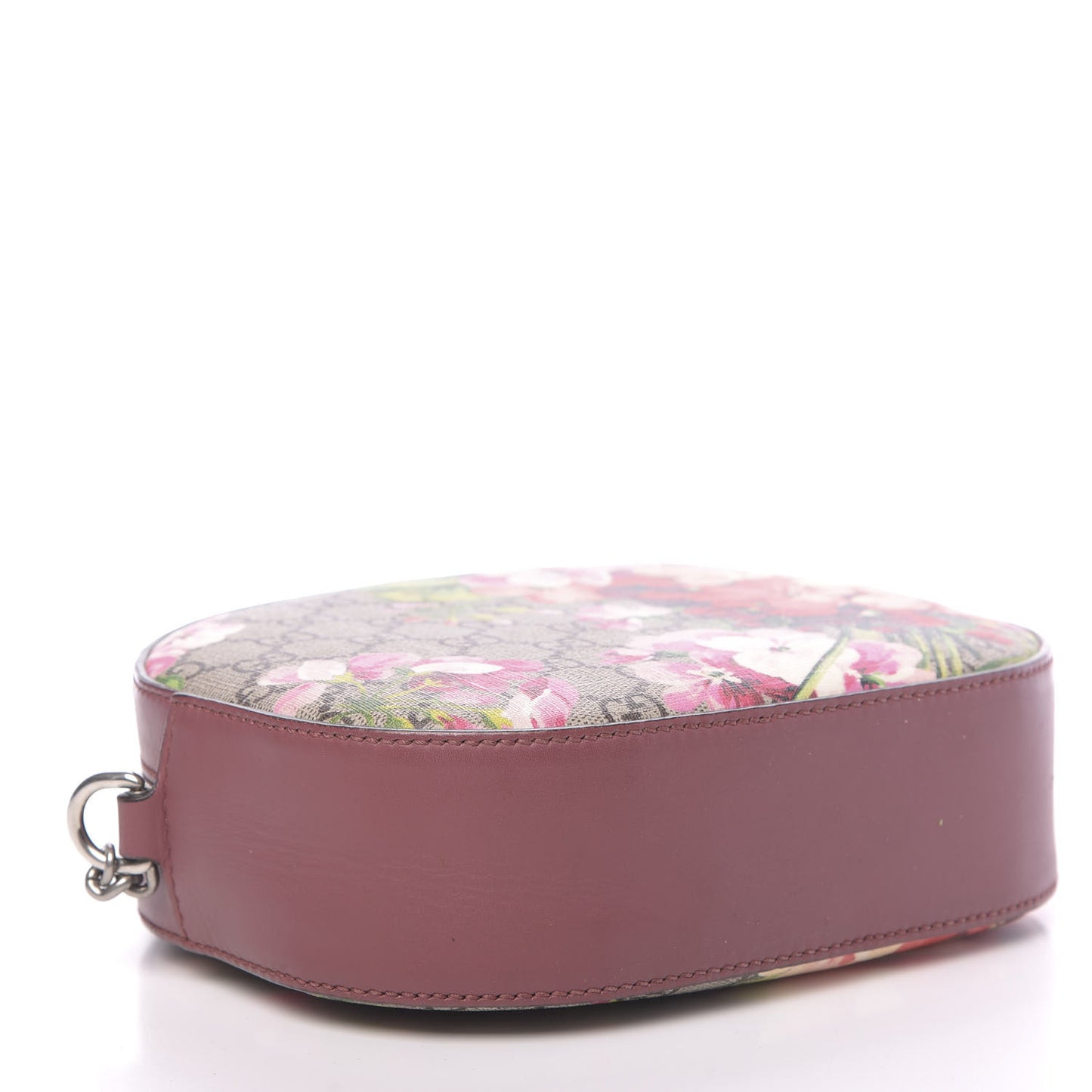 GG Supreme Monogram Blooms Mini Chain Shoulder Bag Beige Multicolor Dry Rose