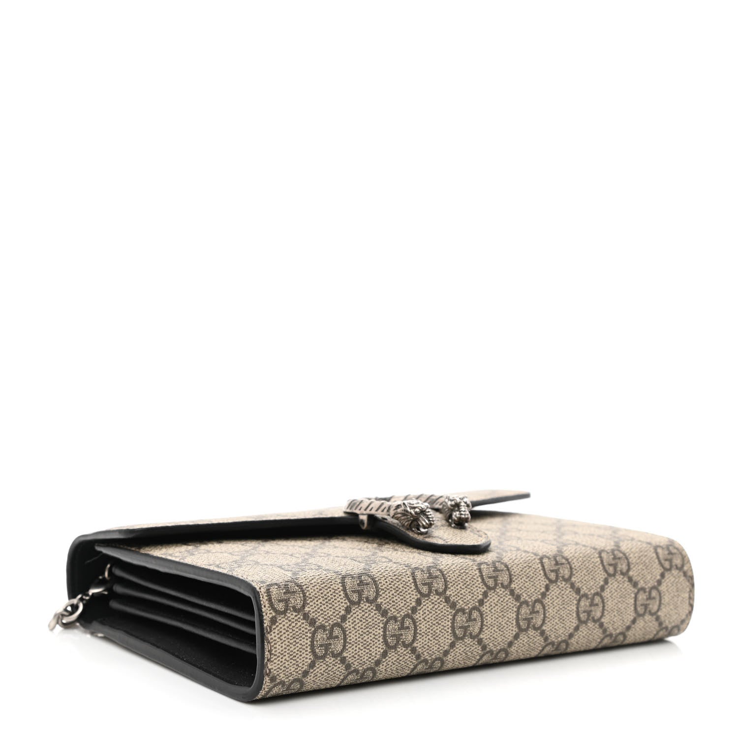 Gucci GG Supreme Monogram Mini Dionysus Chain Wallet Beige Taupe 4 of 11