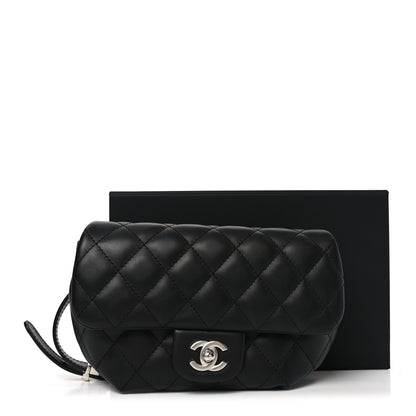 Chanel Calfskin Quilted CC Uniform Flap Belt Bag Black 12 of 12