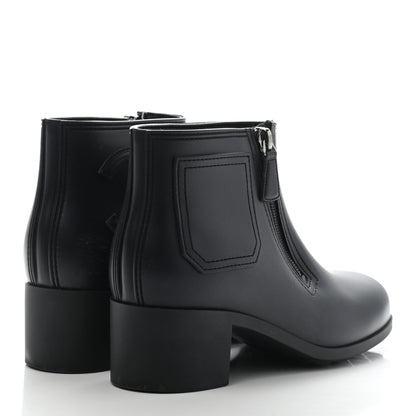 Chanel PVC CC Short Boots 36 Black 4 of 9