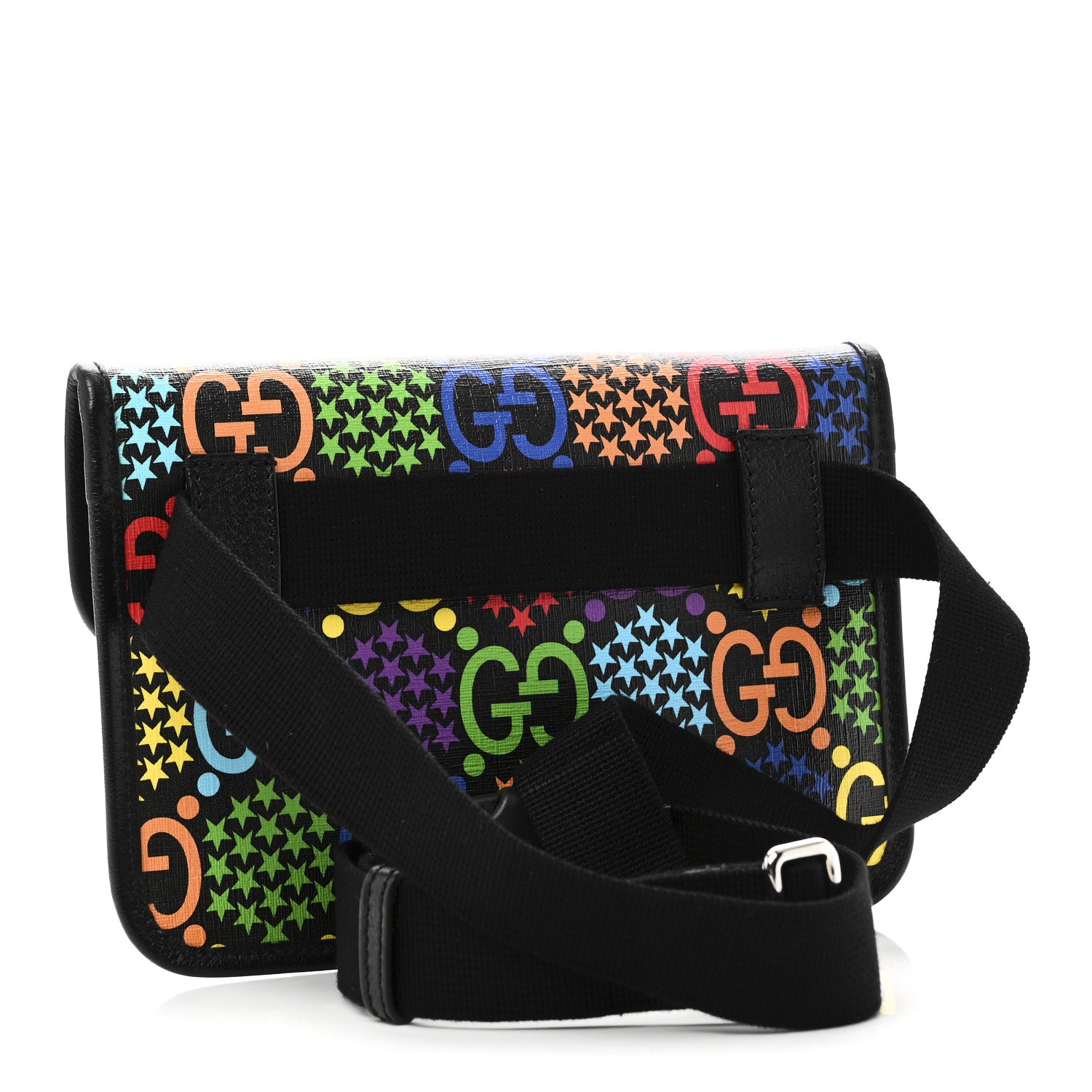 Gucci GG Supreme Monogram Psychedelic Slim Belt Bag Black 3 of 10