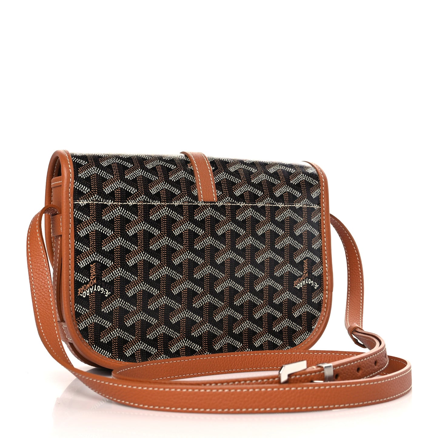 Goyardine Belvedere II PM Messenger Bag Black Gold