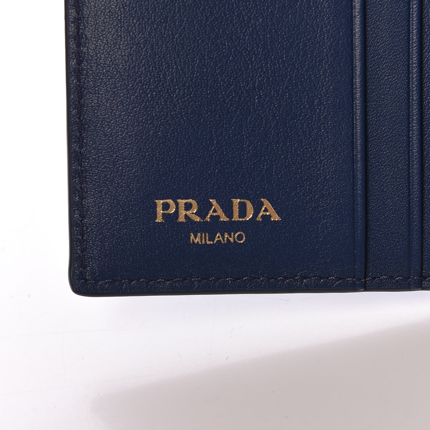 Prada Vitello Move Bow Compact Wallet Bleuette 7 of 9