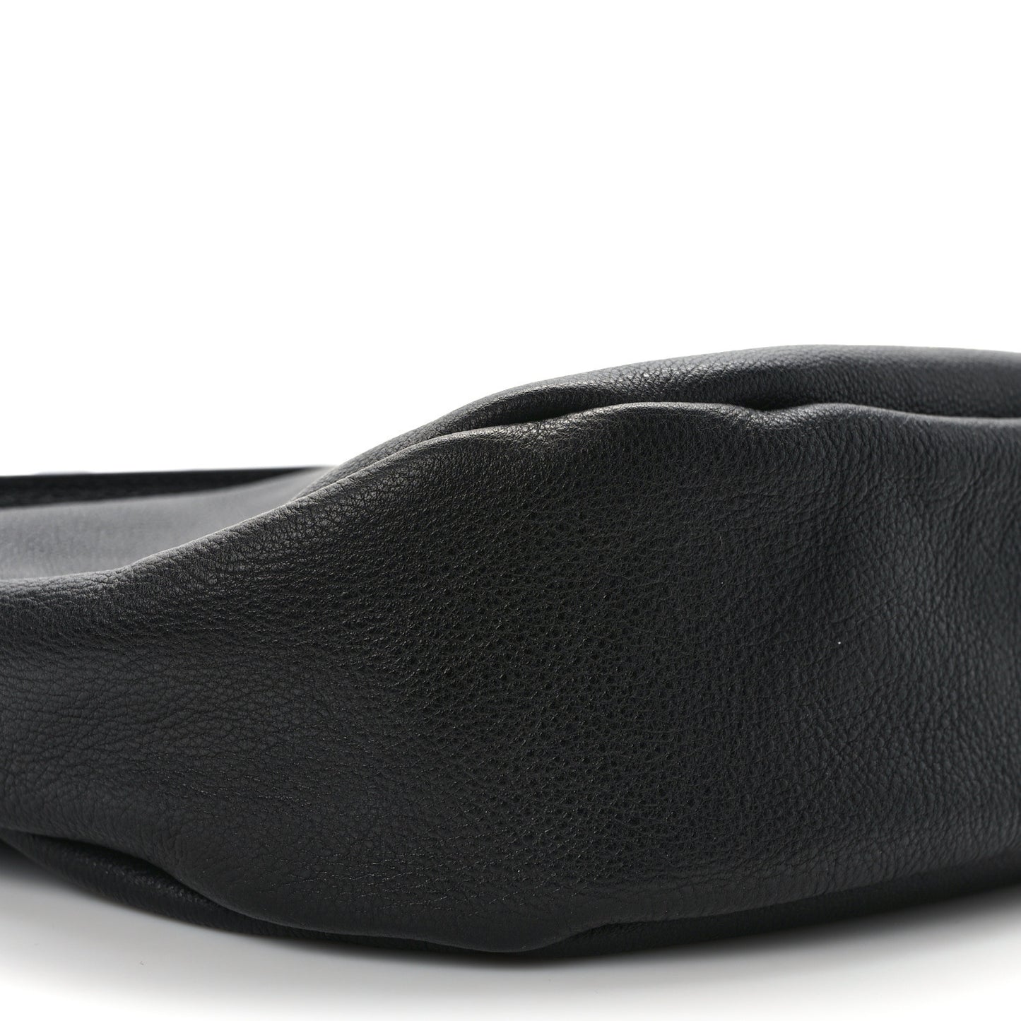 Soft Calfskin Moon Sling Bag Black