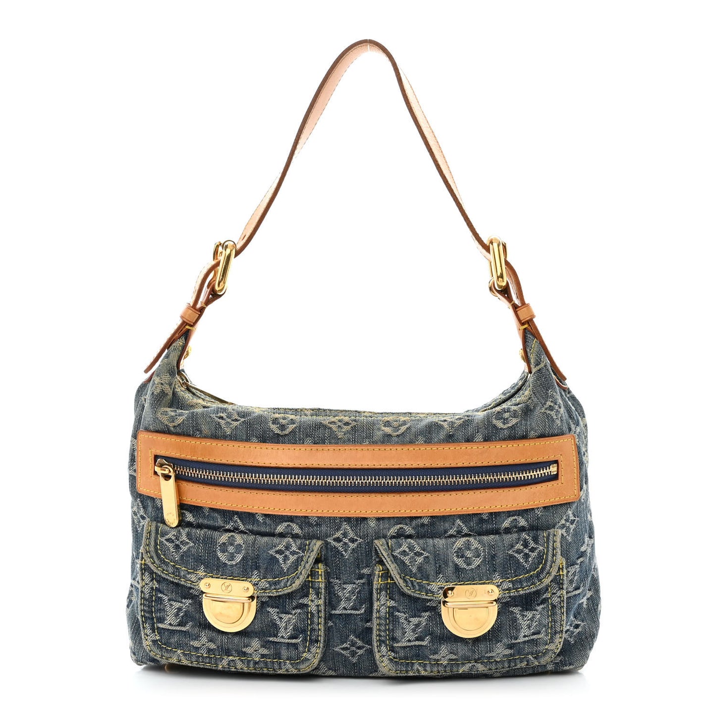 Monogram Denim Baggy PM Blue