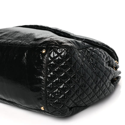 Chanel Vinyl XXL Rock and Chain Flap Black 8 of 8