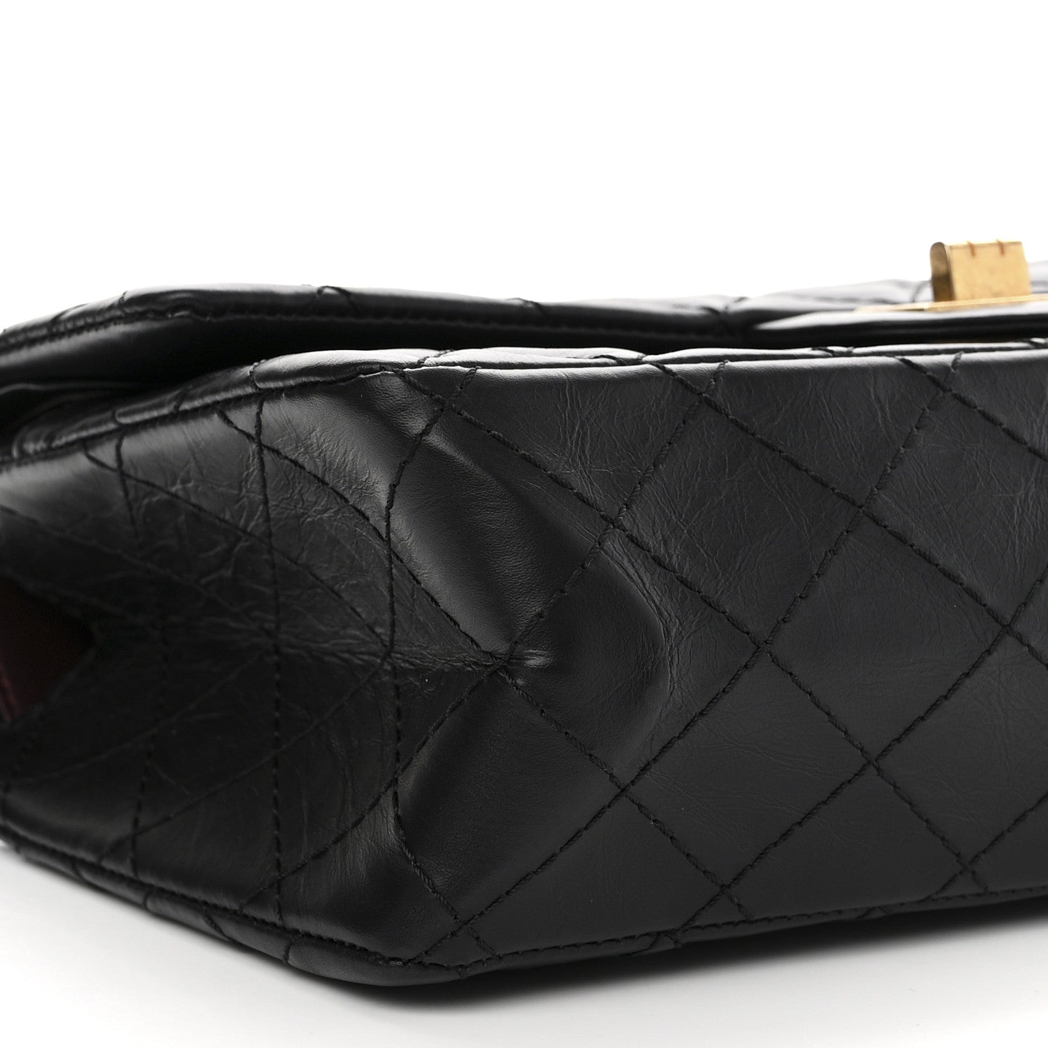 Chanel Aged Calfskin Quilted 2.55 Reissue 225 Flap Black 9 of 11