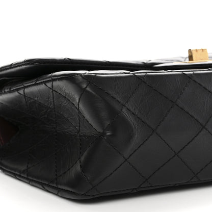 Chanel Aged Calfskin Quilted 2.55 Reissue 225 Flap Black 9 of 11