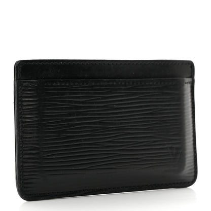 Louis Vuitton Epi Card Holder Black 3 of 7