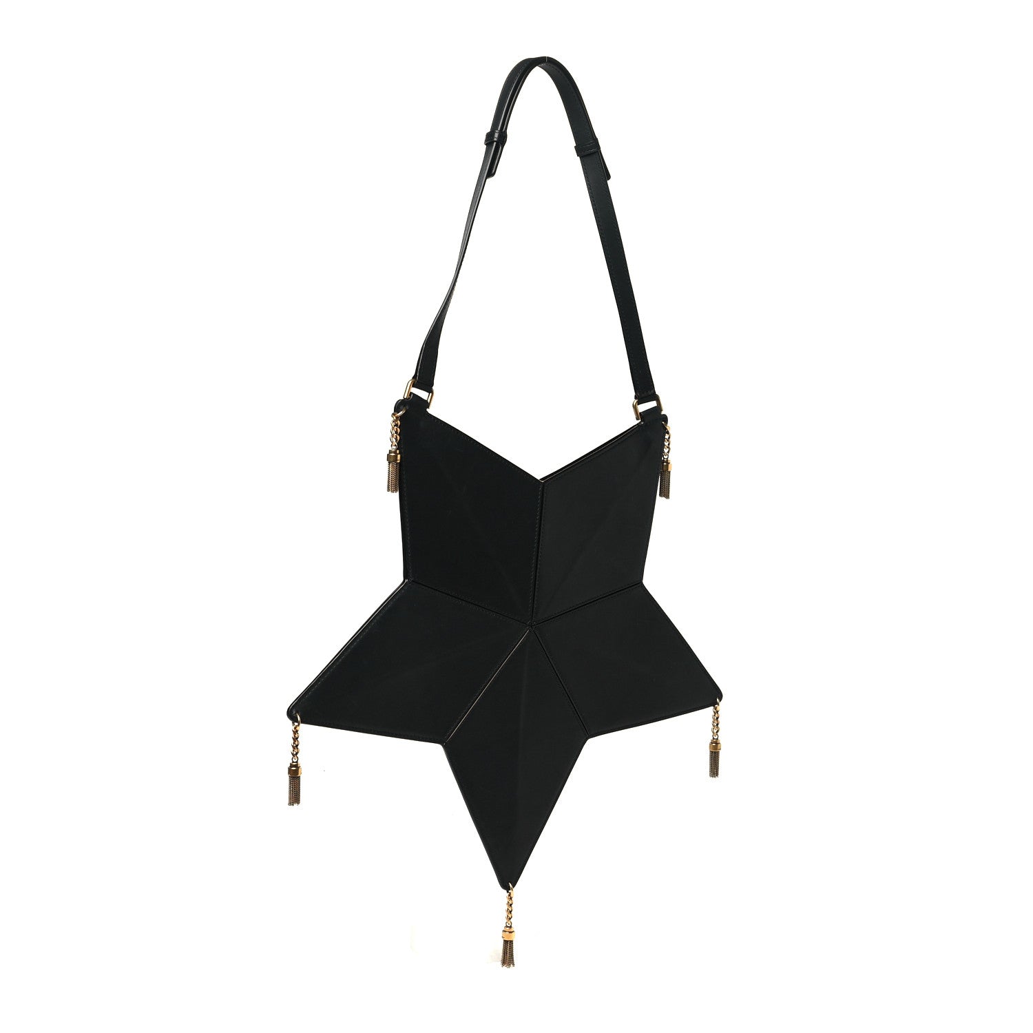 Saint Laurent Calfskin Astro Star Shoulder Bag Black 3 of 10