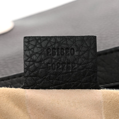 Gucci Calfskin Medium 1973 Chain Shoulder Bag Black 7 of 10