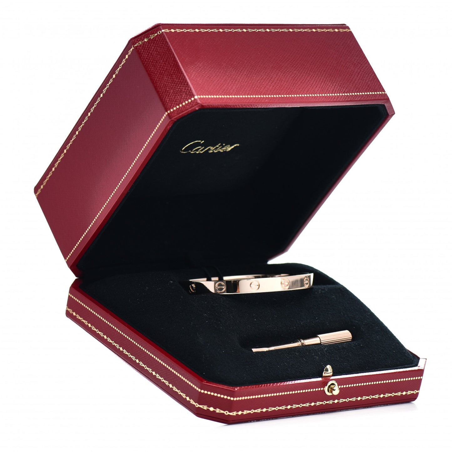 18K Pink Gold LOVE Bracelet 17
