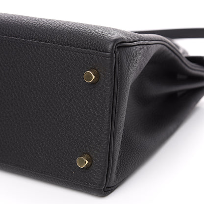 Hermes Togo Kelly Retourne 28 Black 5 of 9
