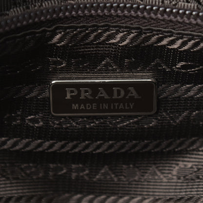 Prada Vitello Drive Perforated Bowling Bag Naturale 8 of 9