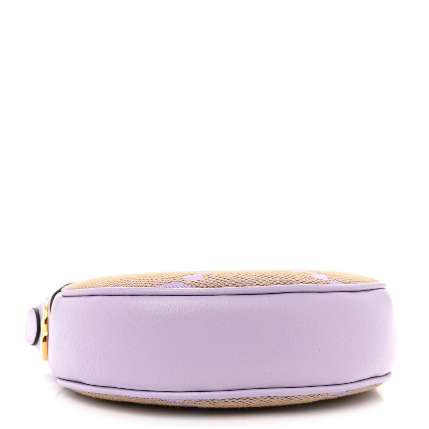Monogram Jumbo GG Textured Dollar Calfskin Mini Ophidia Half Moon Hobo Beige Lapis