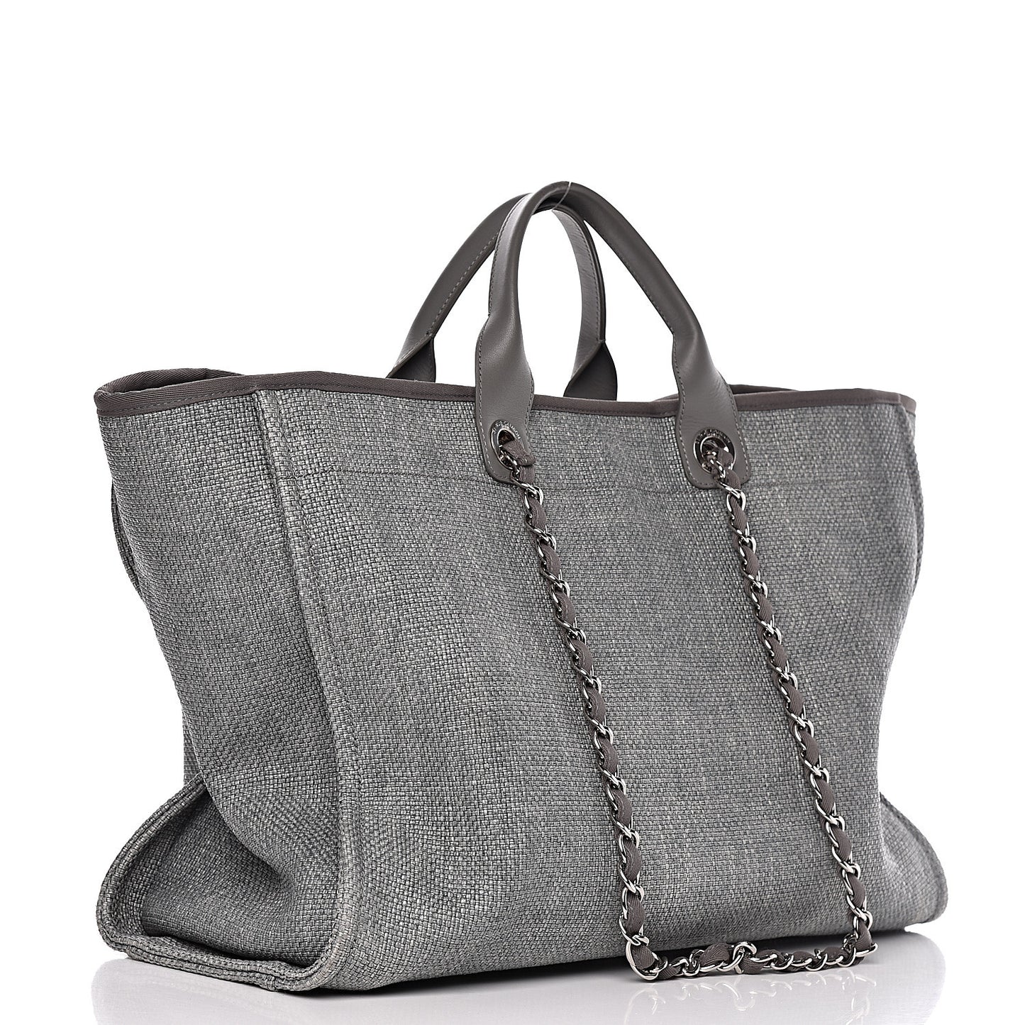 Canvas Large Deauville Tote Grey