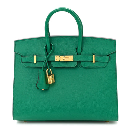 Hermes Epsom Birkin Sellier 25 Vert Jade 1 of 14