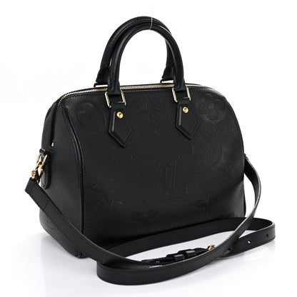 Louis Vuitton Empreinte Monogram Giant Speedy Bandouliere 25 Black 3 of 11