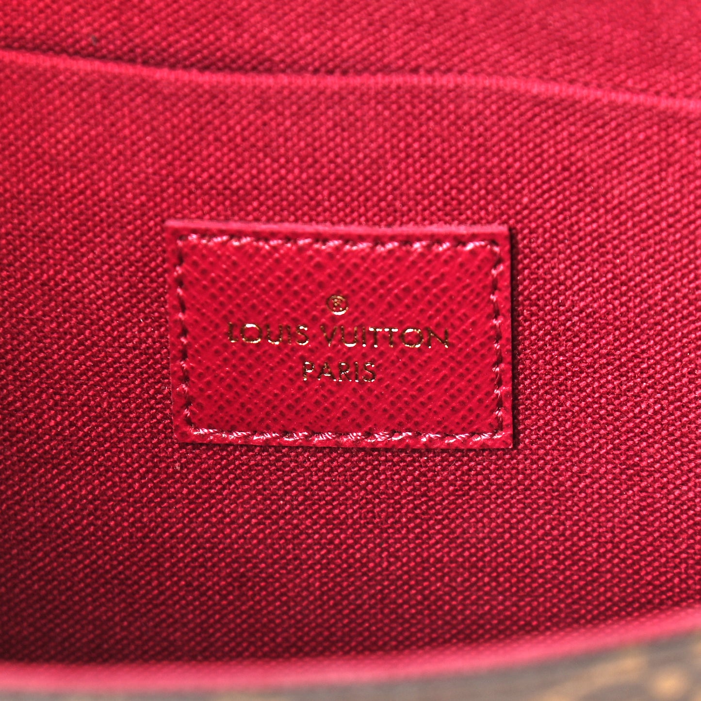 Monogram Pochette Felicie Chain Wallet Fuchsia