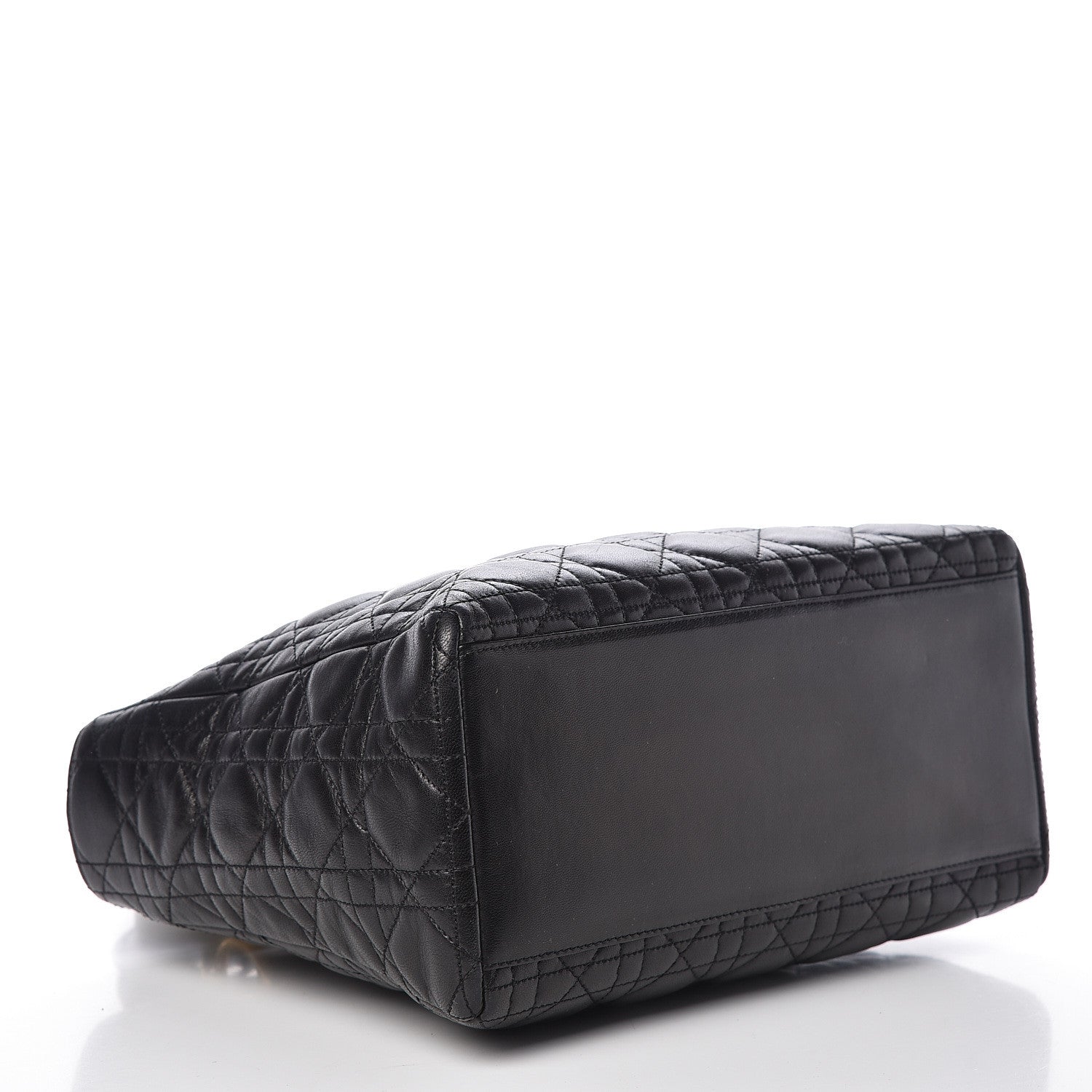 Christian Dior Lambskin Cannage Medium Lady Dior Black 4 of 13