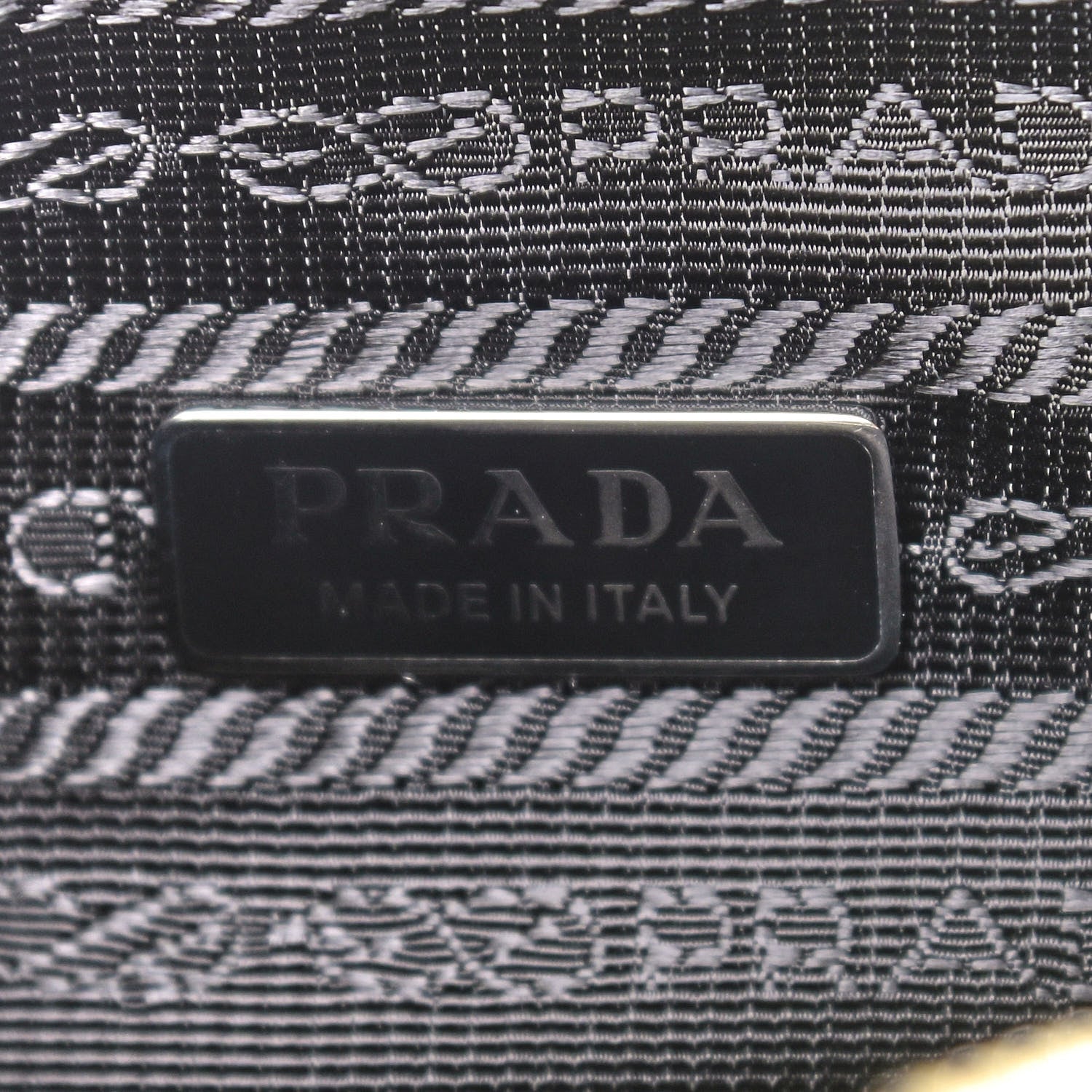 Prada Broccato Mini Re-Edition 2000 Bag Limone Lurex 7 of 10