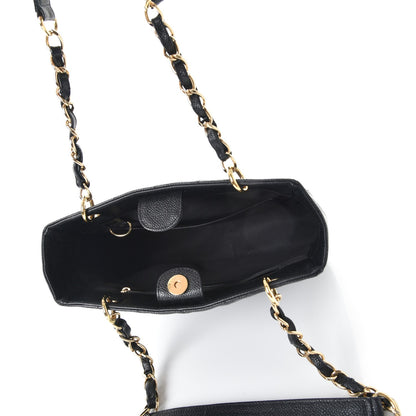 Chanel Caviar Quilted Petit Shopping Tote PST Black 5 of 13